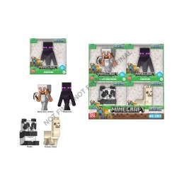 MINECRAFT - Display de Figurines 6cm - 4 Modèles - 12pc -...