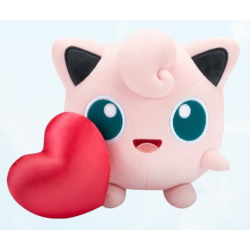 POKEMON - Jigglypuff with Heart - Peluche 20cm