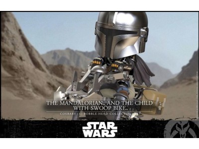 STAR WARS - Cosbaby - Wave 1 - Mandalorian & the Child swoop Bike