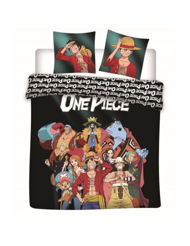 ONE PIECE - Parure de lit 240x220cm + 2x65x65cm
