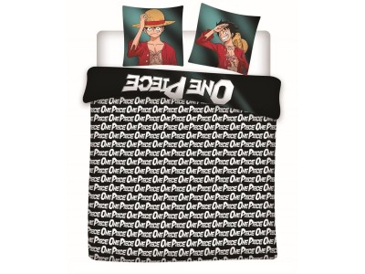 ONE PIECE - Parure de lit 240x220cm + 2x65x65cm