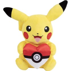 POKEMON - Pikachu with Poke Ball Heart - Peluche 20cm
