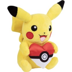 POKEMON - Pikachu with Poke Ball Heart - Peluche 20cm 2