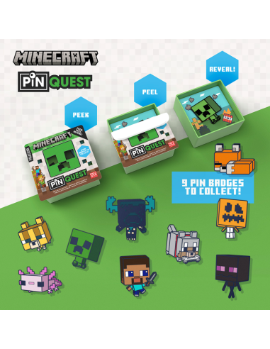 MINECRAFT - Pin Quest - Display (36pcs)