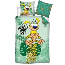 MARSUPILAMI - Houba Houba Hop - Parure de lit 140x200cm +...