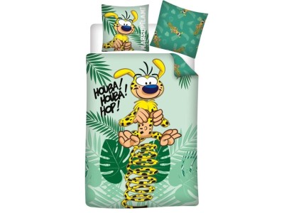MARSUPILAMI - Houba Houba Hop - Parure de lit 140x200cm + 65x65cm
