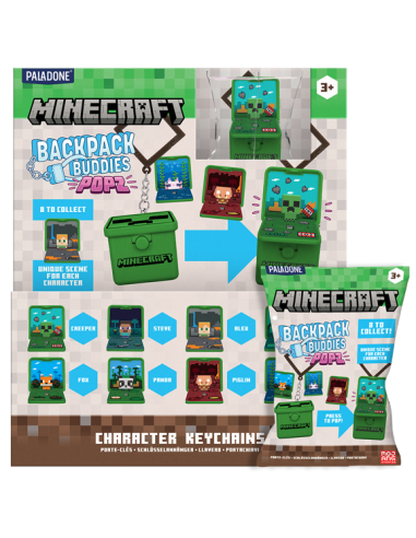 MINECRAFT - Backpack Buddies (Display 24 Pcs)