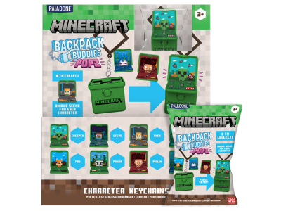 MINECRAFT - Backpack Buddies (Display 24 Pcs)