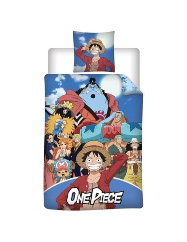 ONE PIECE - Parure de lit 140x200cm + 65x65cm