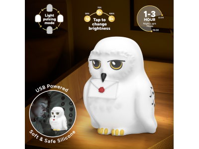 HARRY POTTER - Hedwige - Lampe Décorative 'SquishyGlo' Rechargeable