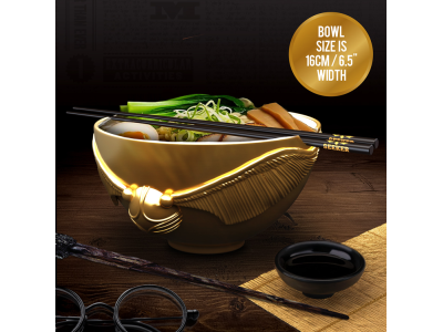 HARRY POTTER - Vif d'Or - Bol à ramen avec baguettes