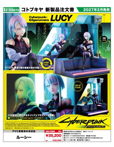 CYBERPUNK EDGERUNNERS - Lucy - Statuette 1/7 28cm
