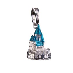 HARRY POTTER - Pendentif Charm Lumos 03 - Poudlard Argenté 2