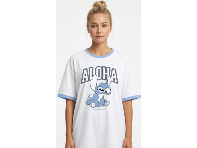 LILO & STITCH - Aloha Weird and Cute - T-Shirt Oversize Femme (L)