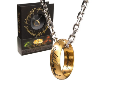 LORD OF THE RINGS - Anneau Unique et Chaîne - Acier