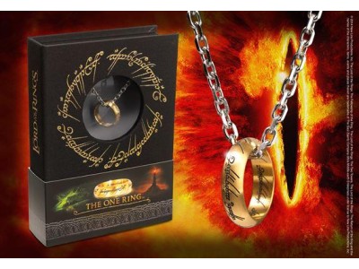 LORD OF THE RINGS - Anneau Unique et Chaîne - Acier
