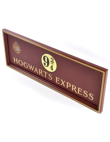 HARRY POTTER - Plaque Poudlard Express Quai 9 3/4