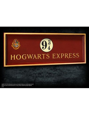 HARRY POTTER - Plaque Poudlard Express Quai 9 3/4
