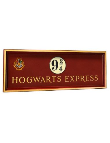 HARRY POTTER - Plaque Poudlard Express Quai 9 3/4