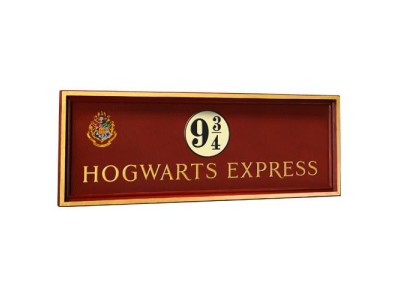 HARRY POTTER - Plaque Poudlard Express Quai 9 3/4