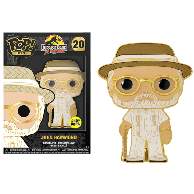 JURASSIC PARK - Pop Large Enamel Pin NÂ° 20 - John Hammond