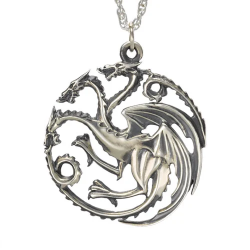 GAME OF THRONES - Pendentif Targaryen - Silver Edition