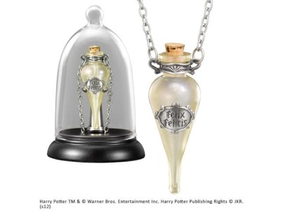 HARRY POTTER - Pendentif Felix Felicis avec Support