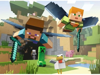 MINECRAFT - Les aventures de Minecraft - Puzzle 200P XXL