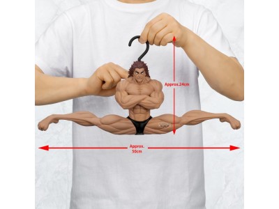 BAKI - Yujiro Hanma - Figurine Cintre Grandista x Figure Life 24cm