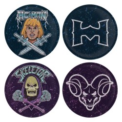 LES MAITRES DE L'UNIVERS - 4 Dessous de Verres Gravés en...