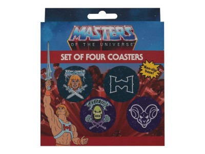 LES MAITRES DE L'UNIVERS - 4 Dessous de Verres Gravés en Métal