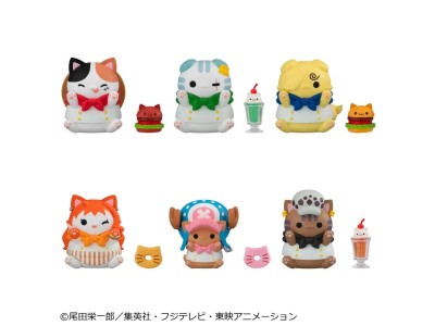 ONE PIECE -Mega Cat Project Nyanpiece Nyan Diner! -Display 3cm (6pcs)
