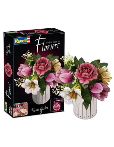 FLEURS EN BOIS - Jardin Fleuri - 181pc