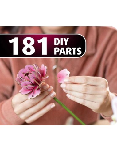 FLEURS EN BOIS - Jardin Fleuri - 181pc
