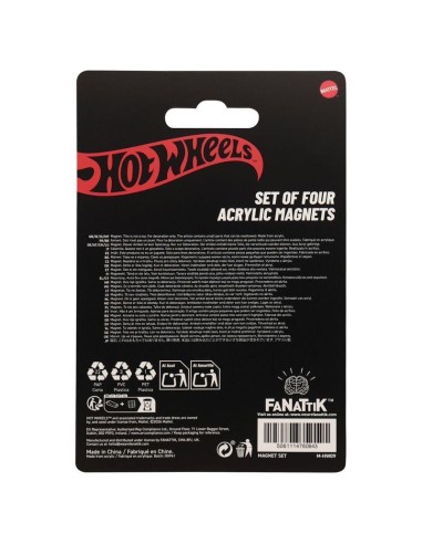 HOT WHEELS - Location - Set de 4 aimants