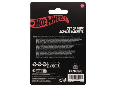 HOT WHEELS - Location - Set de 4 aimants