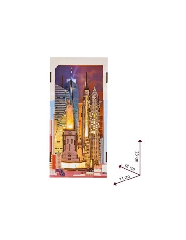 BOOK NOOK KIT - New York - 221pc + Eclairage LED