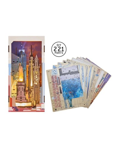 BOOK NOOK KIT - New York - 221pc + Eclairage LED