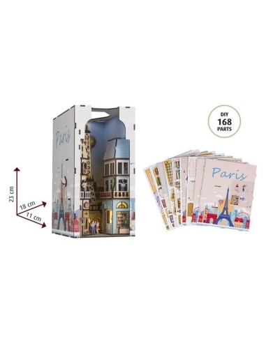 BOOK NOOK KIT - Paris - 168pc + Eclairage LED