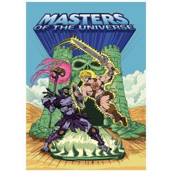 LES MAITRES DE L'UNIVERS - Musclor Skeletor - Art Print...