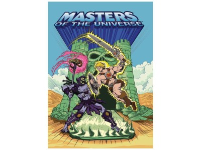LES MAITRES DE L'UNIVERS - Musclor Skeletor - Art Print -Edit. Limitée