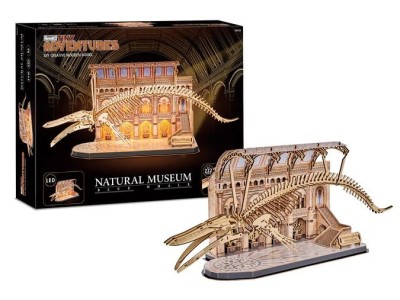 NATURAL MUSEUM - BOOK NOOK KIT - Balaine Bleue - 222pc + Eclairage LED