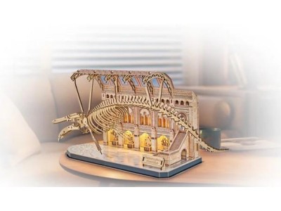 NATURAL MUSEUM - BOOK NOOK KIT - Balaine Bleue - 222pc + Eclairage LED