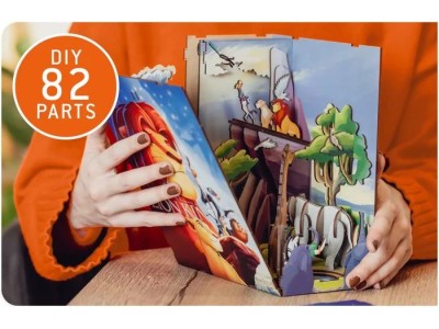 DISNEY - BOOK NOOK KIT - Le Roi Lion - 82pc + Eclairage LED
