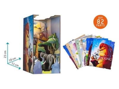 DISNEY - BOOK NOOK KIT - Le Roi Lion - 82pc + Eclairage LED