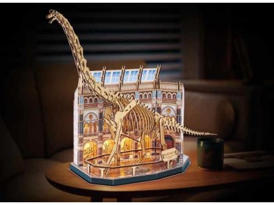 NATURAL MUSEUM - BOOK NOOK KIT - Brachiosaurus - 216pc + Eclairage LED
