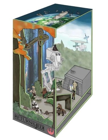 STAR WARS - BOOK NOOK KIT - Bataille d'Endor -...