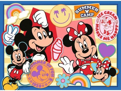 DISNEY - En route avec Mickey et Minnie - Puzzle 200P XXL