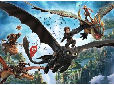 DRAGONS - Puzzle 150P XXL