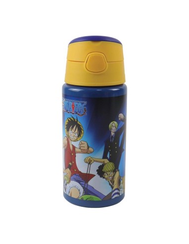ONE PIECE - Gourde en aluminium 500ml avec paille